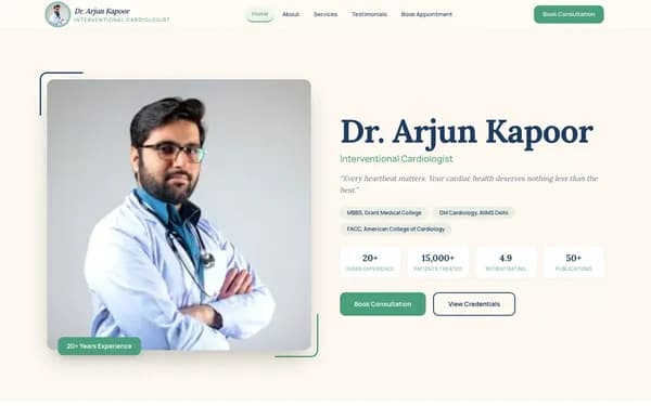 Clinic & Doctor website design